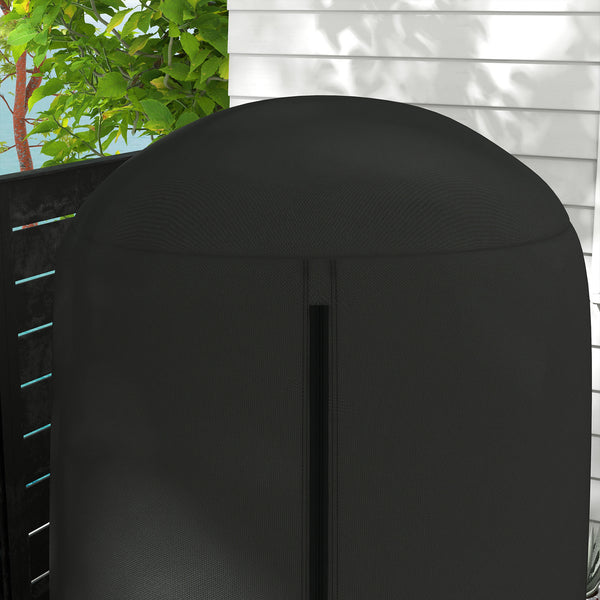 Hanging Egg Chair Cover, Outdoor Single Swing Chair Cover, Waterproof Anti-dust Furniture Protector with Zipper, 420D Oxford Fabric for Φ50.4" x 74.8" H Stand, Black