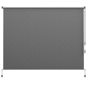 8'W x 6'H Roller Shades, Outdoor Blinds Cordless Roll Up Shade for Porch Balcony Gazebo, Light Grey