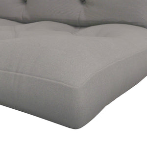 2 Seater Outdoor Seat Cushions Back Cushion for Pallet, Water Repellent Seat Pads, Light Grey