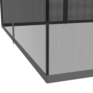 Replacement Mosquito Netting for Gazebo 12' x 12' Black Screen Walls for Canopy with Zippers for Parties and Outdoor Activities, Dark Grey