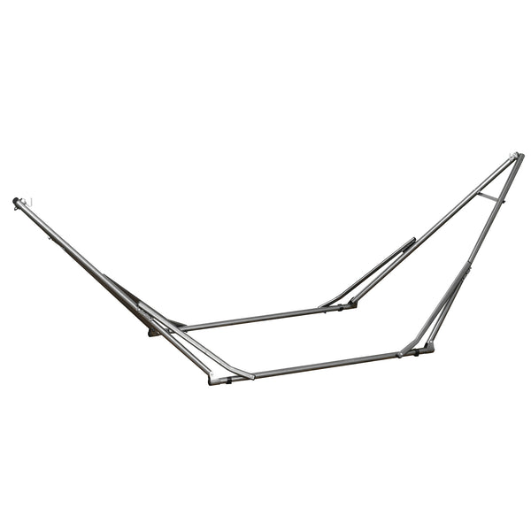Foldable Hammock Stand Only, 2-in-1 Adjustable Portable Hammock Stand Clothes Drying Rack with Carrying Bag and Steel Frame for Indoor, Outdoor, Camping, Black