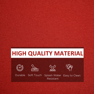 14Pcs Outdoor Cushion Covers, Patio Cushion Covers Replacement for Rattan Sofa Set - No Cushion Included, Red