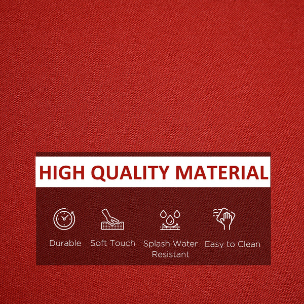 14Pcs Outdoor Cushion Covers, Patio Cushion Covers Replacement for Rattan Sofa Set - No Cushion Included, Red
