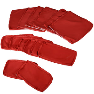 14Pcs Outdoor Cushion Covers, Patio Cushion Covers Replacement for Rattan Sofa Set - No Cushion Included, Red