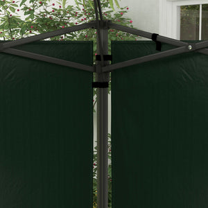 Gazebo Side Panels with Window for 3x3(m) or 3x6m Gazebo Canopy, 2 Pack Sides Replacement, Green