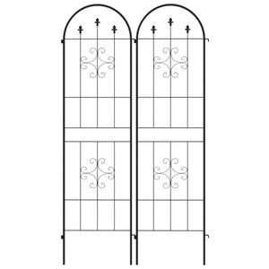 2 Pack Garden Trellis, 20" x 71" Plant Support Metal Trellis for Climbing Plants Flowers, Arrow Design