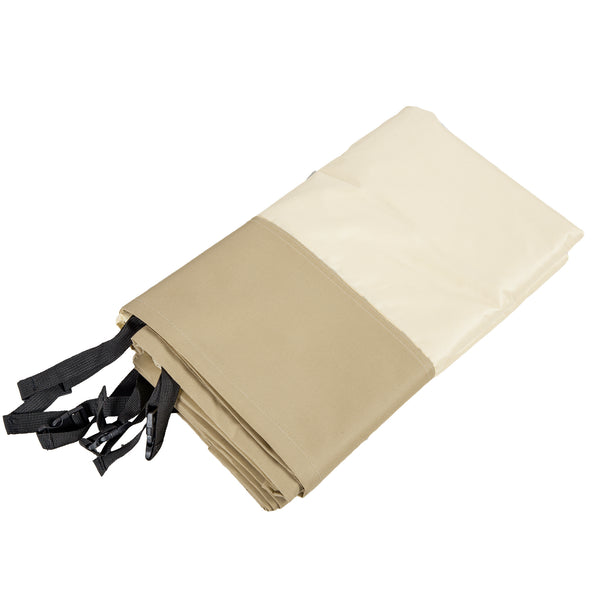 BBQ Cover for Rectangular Gas Grill, 300D Oxford Fabric Barbecue Covers, Waterproof UV Protection Rip-Proof, with Windproof Buckles, Beige, 152 x 66 x 115cm