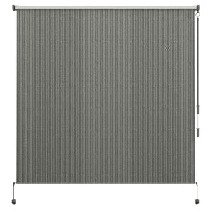 6'W x 6'H Roller Shades, Outdoor Blinds Cordless Roll Up Shade for Porch Balcony Gazebo, Dark Grey