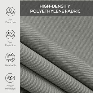 6'W x 6'H Roller Shades, Outdoor Blinds Cordless Roll Up Shade for Porch Balcony Gazebo, Dark Grey