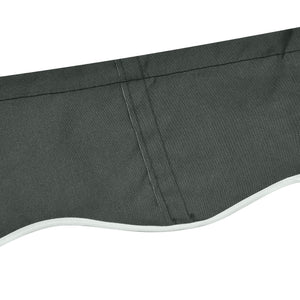 13' x 8' Retractable Awning Fabric Replacement Outdoor Sunshade Canopy Awning Cover, UV Protection, Grey