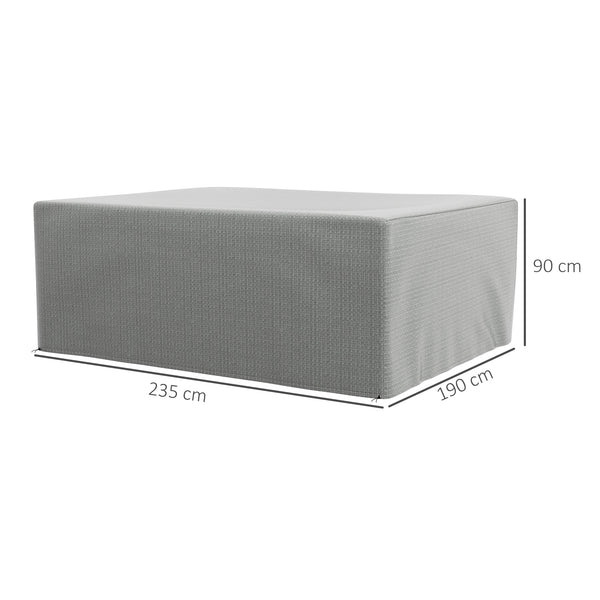 Garden Furniture Cover, Waterproof Anti-UV Large Protective Patio Set Covers, 235 x 190 x 90cm, Grey