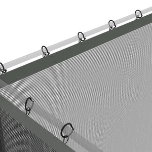 Replacement Mosquito Netting for Gazebo 10' x 13' Black Screen Walls for Canopy with Zippers for Parties and Outdoor Activities, Dark Grey