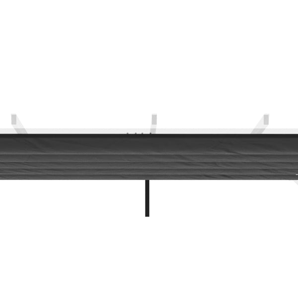Retractable Pergola Shade Cover, Replacement Canopy Fabric for 3 x 3 (m) Pergola, Gazebo Retractable Roof, Dark Grey