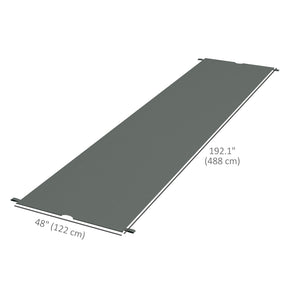 2 Pcs 16 x 4ft Pergola Canopy Replacement, UV Protection Pergola Shade Cover, Easy to Install, for 10 x 10ft Pergola, Dark Grey