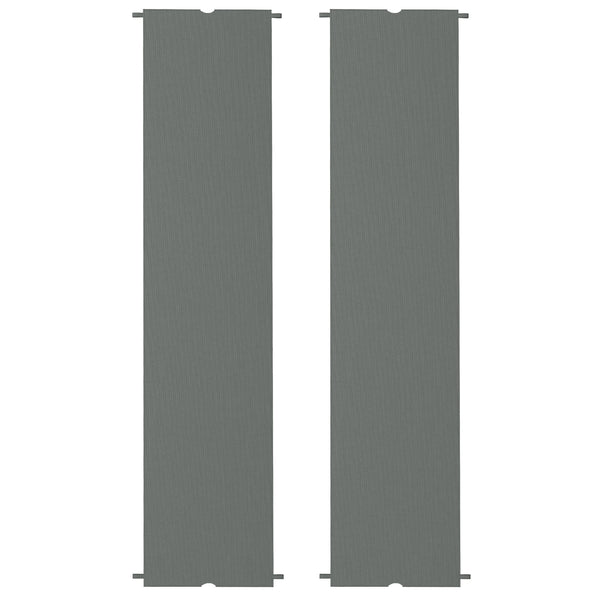 2 PCS Pergola Canopy Replacement, 4.9 x 1.2m UV Protection Pergola Cover, Easy to Install, for 3 x 3(m) Pergola, Dark Grey