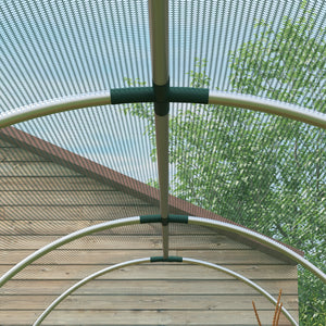 Fruit Cage Bird Netting, Heavy Duty Fruit and Vegetable Protection Tent with Zipped Door, Anti Bird, Insects, Small Animals, 1.2 x 3.6 x 1.9m, Green