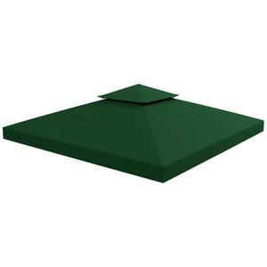3 x 3(m) Gazebo Canopy Roof Top Replacement Cover Spare Part Dark Green (TOP COVER ONLY)