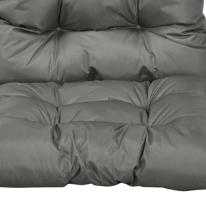 Garden Back Chair Cushion, Comfortable Patio Seat Cushion Pad with Backrest for Outdoor & Indoor Use, Light Grey