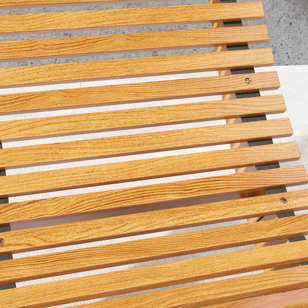 Garden Rocking Chair with Slatted Seat and High Back, Outdoor Wooden Chair with S Shape, Patio Rocker Chair, for Balcony, Outdoor, Garden, Teak