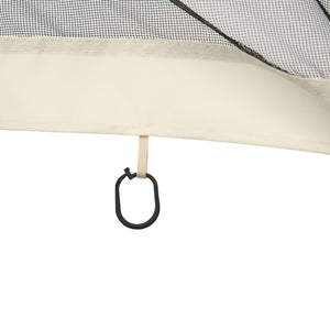 Replacement Mosquito Netting for Gazebo 10' x 12' Black Screen Walls for Canopy with Zippers for Parties and Outdoor Activities, Cream White