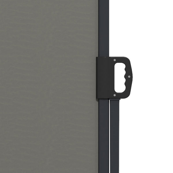 13' x 5' Retractable Side Awning, Garden Privacy Screen Divider, Full Cassette Windbreaker for Hot Tub, Balcony, Terrace, Pool, Dark Grey