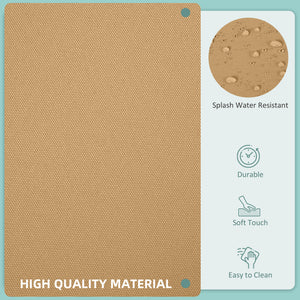 14Pcs Outdoor Cushion Covers, Patio Cushion Covers Replacement for Rattan Sofa Set - No Cushion Included, Light Yellow