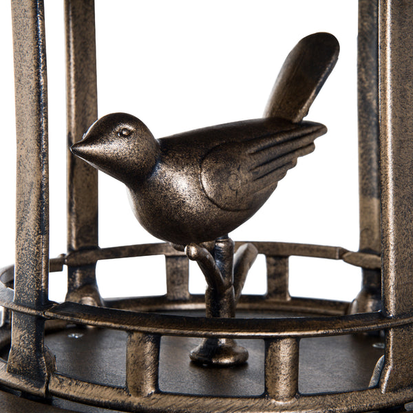 3-in-1 Garden Bird Bath Bowl Pedastal with Bird Feeder, Large Water Basin, & Underneath Flower Planter