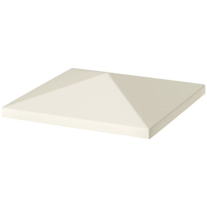 3 x 3(m) Gazebo Canopy Replacement Cover, Garden Gazebo Roof Replacement with Drain Holes, Water Resistant PVC Coating, 370g/㎡, UPF30+, TOP COVER ONLY, Cream White