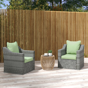 4-Piece Patio Chair Cushions Pillows, Back and Seat Replacement Patio Cushions Set for Indoor Outdoor Garden Furniture, Green