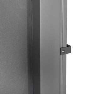 118" x 63" Retractable Side Awning Patio Outdoor Folding Privacy Screen with Resistance to UV Rays & Wind, Light Grey