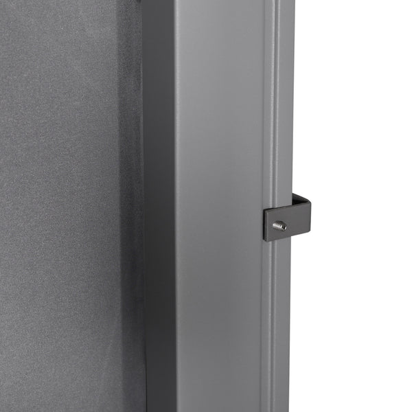 118" x 63" Retractable Side Awning Patio Outdoor Folding Privacy Screen with Resistance to UV Rays & Wind, Light Grey