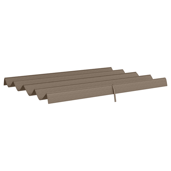 Retractable Pergola Roof, Sun Shade Cover, UV30+ Protected Replacement Canopy Fabric for 3 x 2m Pergola Frame, Coffee