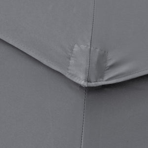 9FT 3 Tiers Patio Umbrella Outdoor Market Umbrella with Crank, Push Button Tilt for Deck, Backyard and Lawn, Light Grey