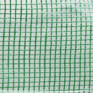6.6' x 10' x 6.6' Tunnel Greenhouse with Roll-up Door and Mesh Windows, Walk-in Green House with PE Cover and Steel Frame, Garden Plants Growing Warm House Tent, Green