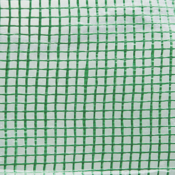 6.6' x 10' x 6.6' Tunnel Greenhouse with Roll-up Door and Mesh Windows, Walk-in Green House with PE Cover and Steel Frame, Garden Plants Growing Warm House Tent, Green