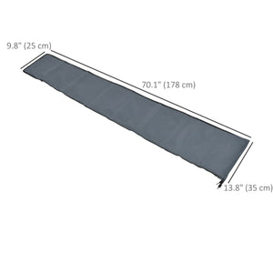 Parasol Cover, Cantilever Umbrella Protector with Zipper for Outdoor, Garden, Patio, Grey