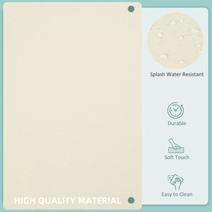 14Pcs Outdoor Cushion Covers, Patio Cushion Covers Replacement for Rattan Sofa Set - No Cushion Included, Cream White