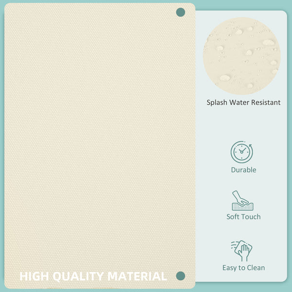 14Pcs Outdoor Cushion Covers, Patio Cushion Covers Replacement for Rattan Sofa Set - No Cushion Included, Cream White
