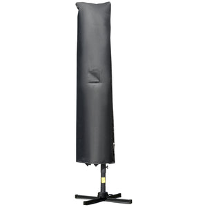 10' x 10' Cantilever Patio Umbrella, Double Top Square Offset Umbrella with 360° Rotation, 5 Adjustable Tilt Angles, Umbrella Cover, Aluminum Pole and Ribs, Charcoal Grey