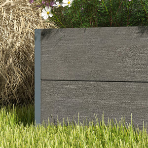 Garden Planter with Trellis for Climbing Plants, Vines, Flowers, Freestanding Raised Bed for Garden, Outdoor, Patio, Planter Box with Drainage Gap, 72x38x150cm, Dark Grey