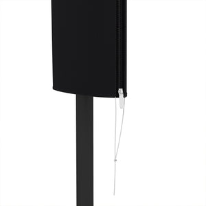 Garden Parasol Cover, Outdoor Patio Umbrella Protector Weatherproof Garden Patio with Rod, Zipper for 2-4m Parasol, Φ60 x 160cm, Black