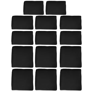 14Pcs Outdoor Cushion Covers, Patio Cushion Covers Replacement for Rattan Sofa Set - No Cushion Included, Black