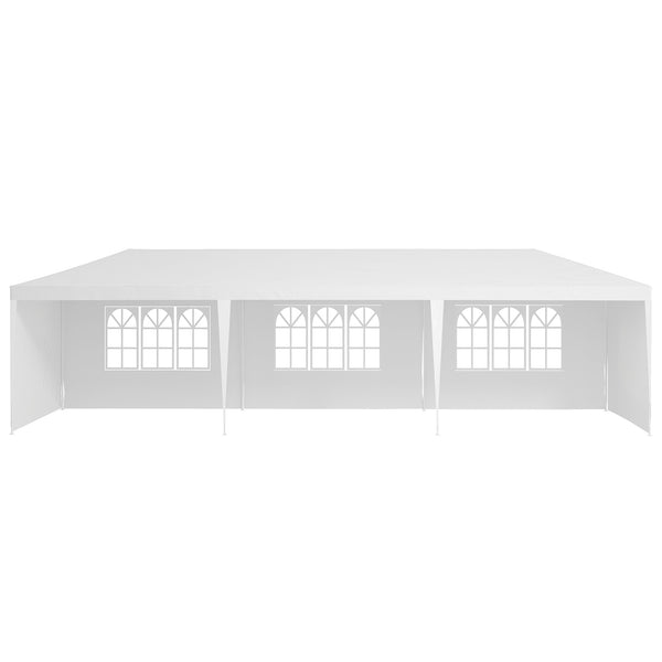 Garden Gazebo Marquee Party Wedding Tent Canopy (9m x 3m) - White