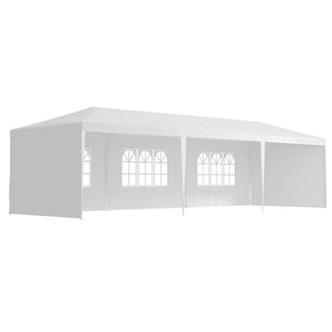 Garden Gazebo Marquee Party Wedding Tent Canopy (9m x 3m) - White