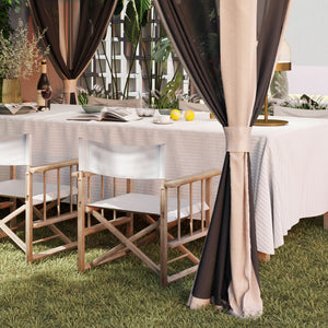 3.6 x 3.6m Pop Up Gazebo with Mesh Sides, UPF50+ Height Adjustable Party Tent Instant Event Shelter with Wheeled Carry Bag and Sand Bags for Garden, Patio, Beige