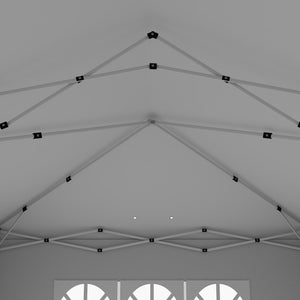 3 x 6 m Garden Pop Up Gazebo, Wedding Party Tent Marquee, Water Resistant Awning Canopy with Sidewalls, Windows, Carry Bag, White