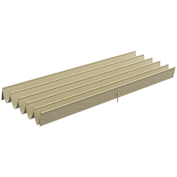 Retractable Pergola Shade Cover, Replacement Canopy Fabric for 4 x 3 (m) Pergola, Gazebo Retractable Roof, Beige