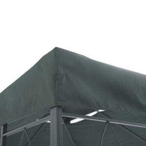 13.1' x 9.8' Gazebo Replacement Canopy 2 Tier Top UV Cover Pavilion Garden Patio Outdoor, Grey (TOP ONLY)