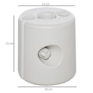 4 Pack 36 kg Gazebo Weights, Canopy Tent Weights with Rapid Clip, Gazebo Leg Weights Fill with Sand or Water, White