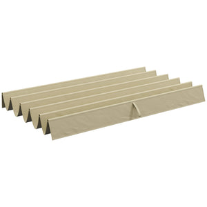 Retractable Replacement Pergola Canopy for 10' x 10' Pergola, Pergola Cover Replacement, Beige